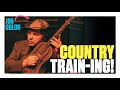 Jim Oblon: Playing country/jazz-inspired solo lines over a “train” beat
