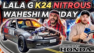 Lala G’s K24 Nitrous Waheshi Runs🔥 Full Meter Down 😍2zz indus is No More 😢 TEAM-4K