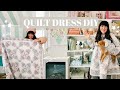 Thrift Flip! How to sew a QUILT DRESS - DIY Patchwork dress with a matching dog jacket!