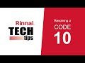 Rinnai tech tips tankless diagnostic code 10