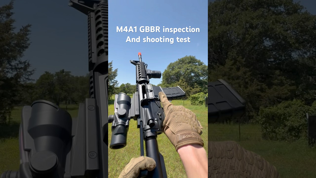 M4A1 Airsoft GBBR Inspection and shooting test 