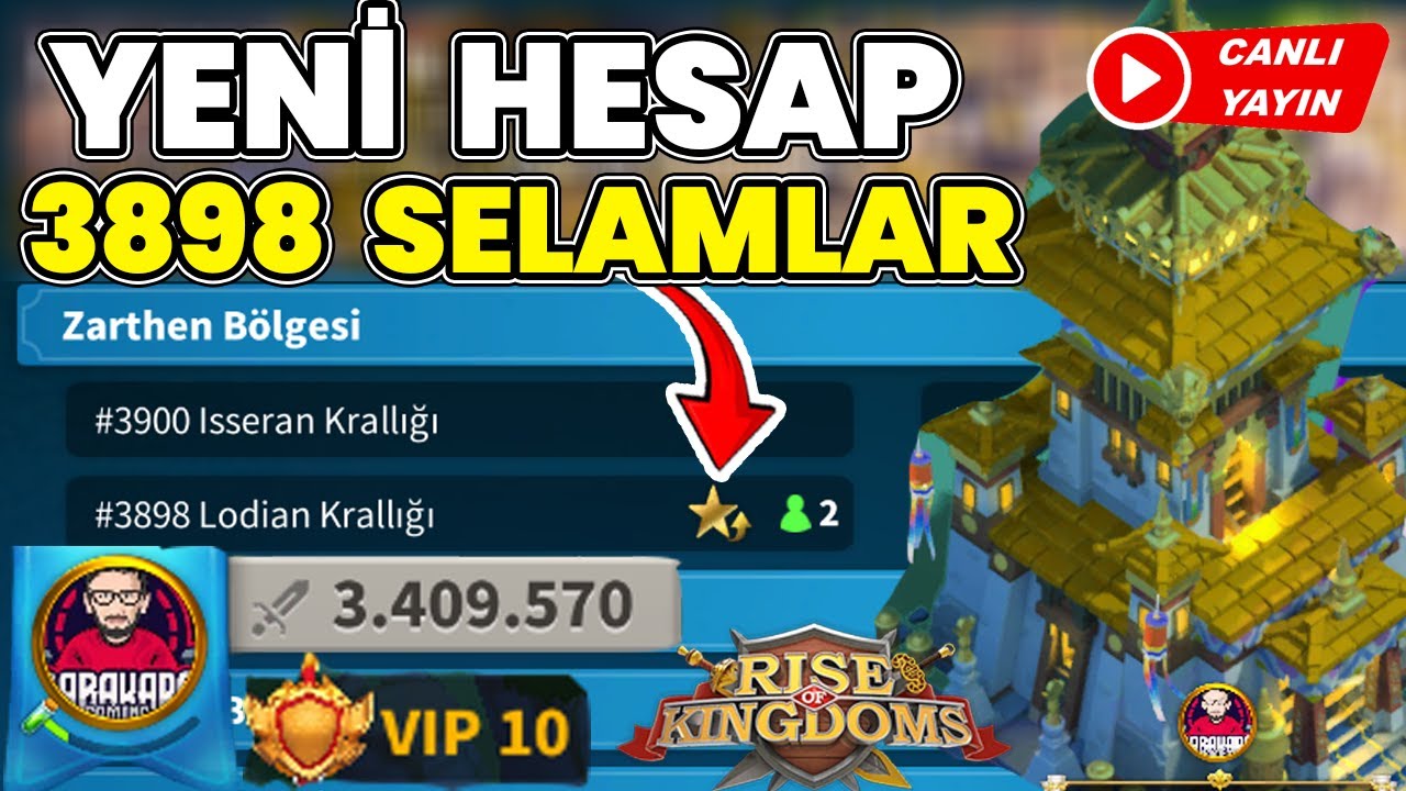 Geri Geldik Hayat Zor da Olsa | Yeni Hesabımız 3898 selamlar | Rise of Kingdoms