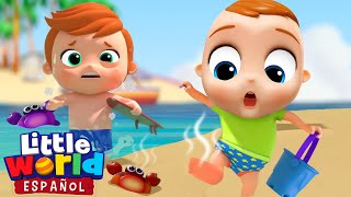 ¿Está Frío o Caliente? Juguemos en la Playa | Canciones Infantiles | Little World Español