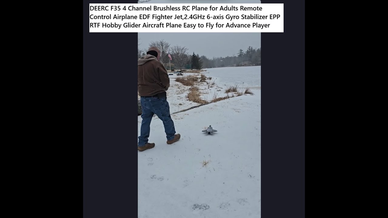 DEERC F35 4-канальный бесколлекторный радиоуправляемый самолет с дистанционным управлением, истре...
