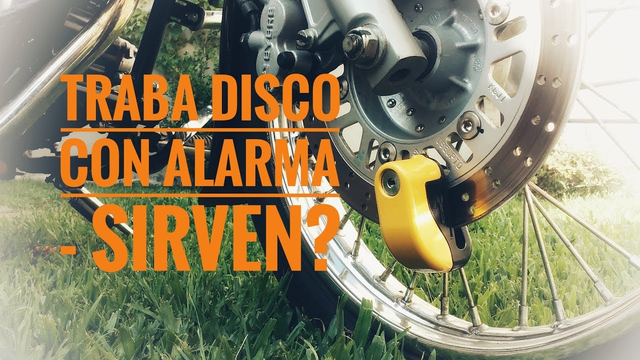 heroico Parpadeo Penetración Traba Disco con Alarma para Motos - Sirven? - YouTube