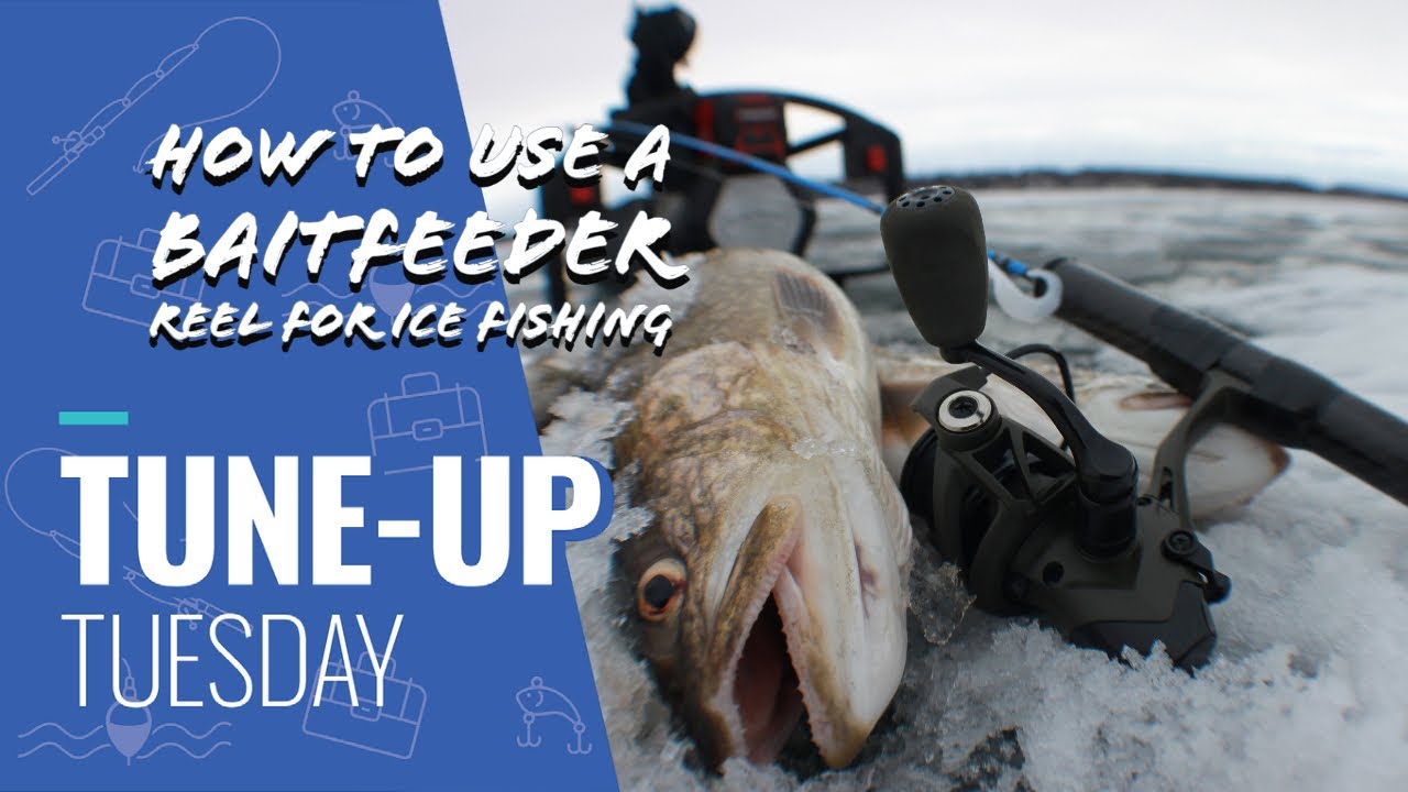 TuneUp Tuesday How to use a Baitfeeder Reel for Ice Fishing YouTube