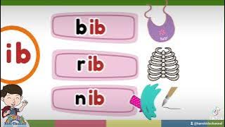 CVC WORDS | -ib Word Family | Reading Phonics for Kids | Learn to Read