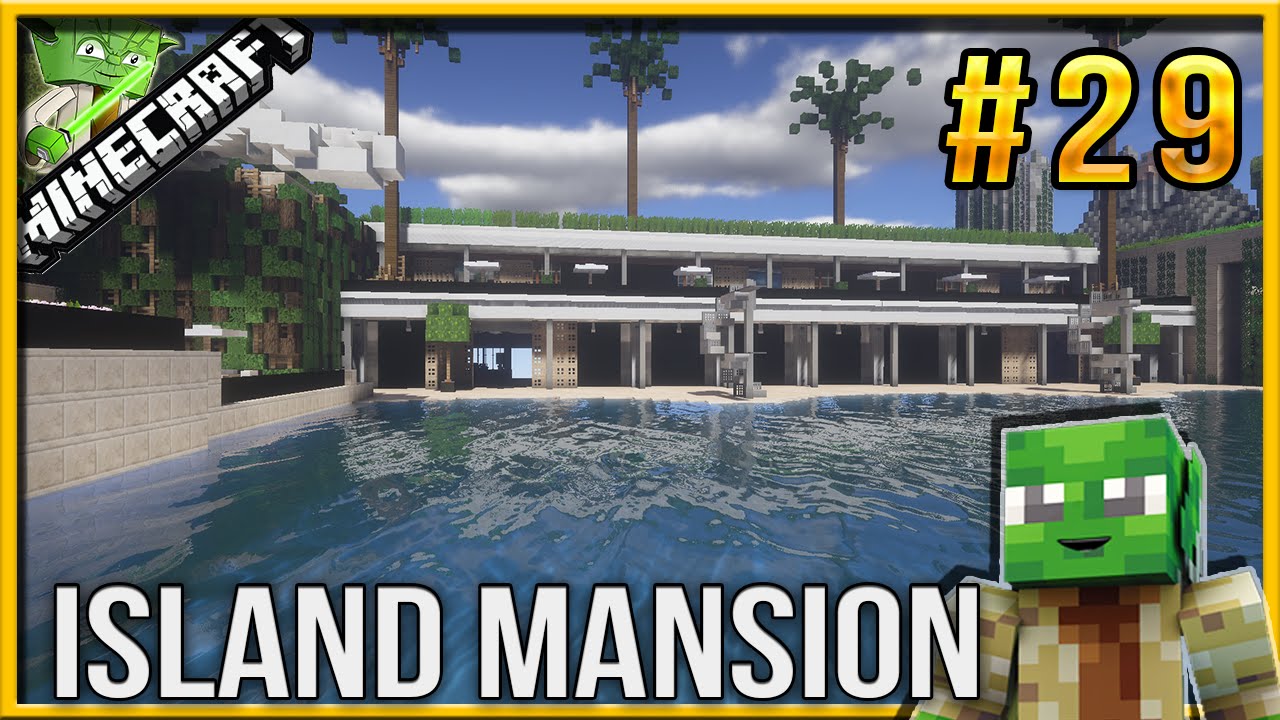 Minecraft 1.9 Modern Island Mansion Let's build E29 - YouTube