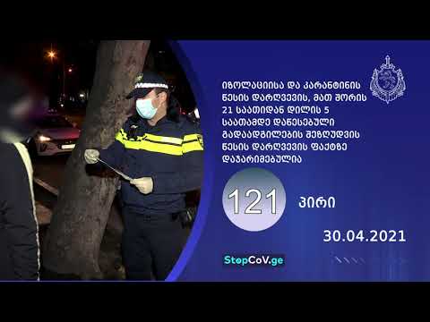 შინაგან საქმეთა სამინისტრომ მოქმედი რეგულაციების დარღვევის 1 239 ფაქტი გამოავლინა