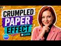 How to Create a Grungy Crumpled Paper Effect in Canva