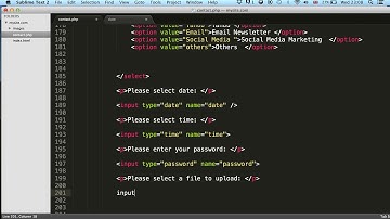 15 - HTML input type date, time, password, file