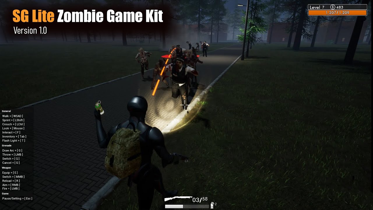 🎮Unreal Engine SG Lite Zombie Game Kit