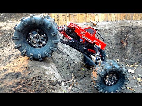 MASSIVE TIRES + Toyota Body ='s a MONSTER TRUCK! MOA in the Backyard Scale Park | RC ADVENTURES