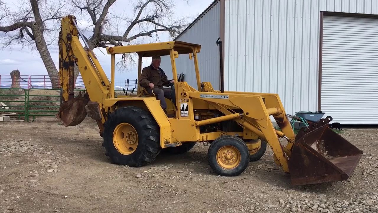 1975 John Deere 410D Backhoe YouTube
