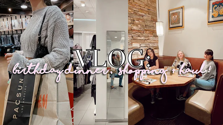 VLOG: birthday dinner, shopping, hauls | VLOGMAS DAY 14