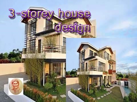 3-storey house design - YouTube 3-storey house design - YouTube