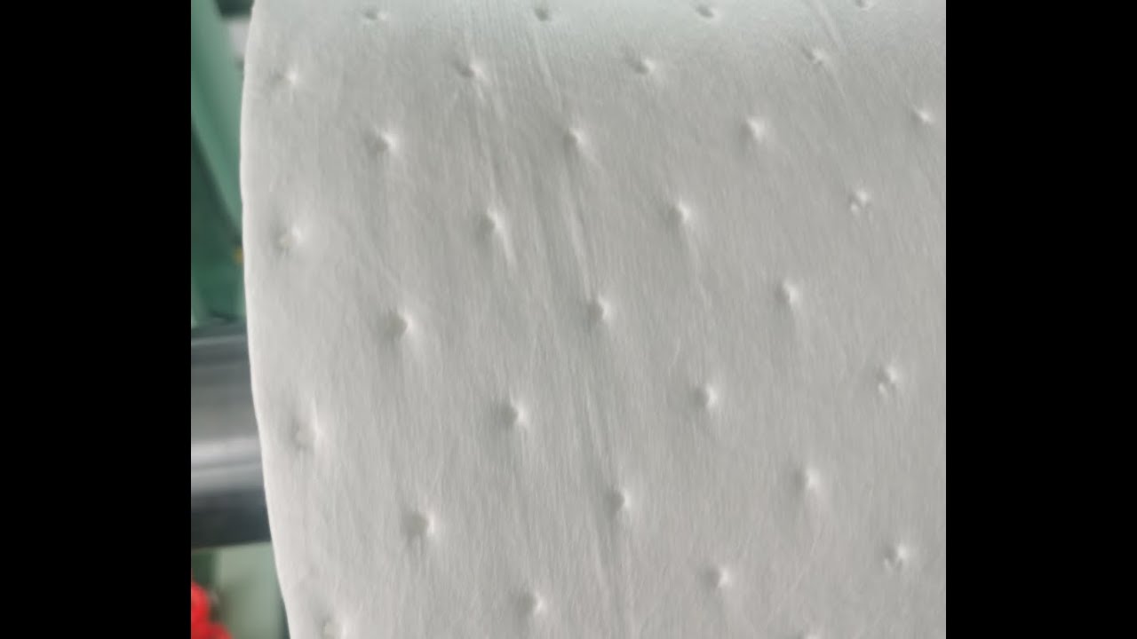 Industrial oil absorption cotton, industrial PP oil absorption pad with holes