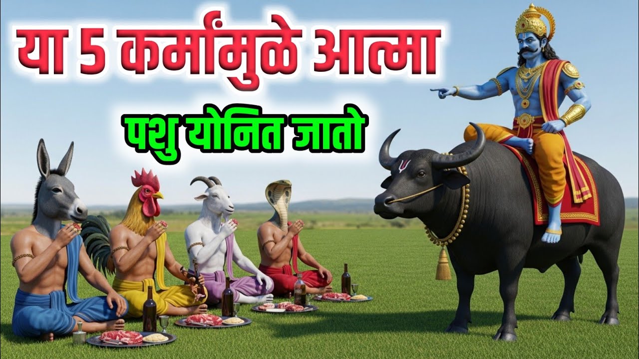 या कर्मांमुळे आत्मा पशु योनीत जातो । गरुड पुराण व हिंदू धर्मानुसार । Sins lead the soul animal birth