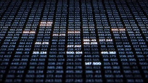 Wall Of Data Stock Motion Graphics