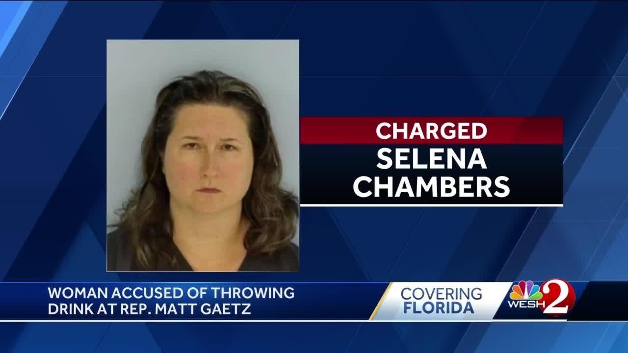 Florida woman accused of throwing wine at Rep. Matt Gaetz