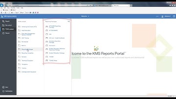 Module 1: Introduction to Cognos (Student Exercise 1.1 - Explore KMS Reports Portal)