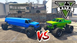 Limo Liberator Vs Marshall in GTA 5 - WHICH MONSTER TRUCK IS BEST?