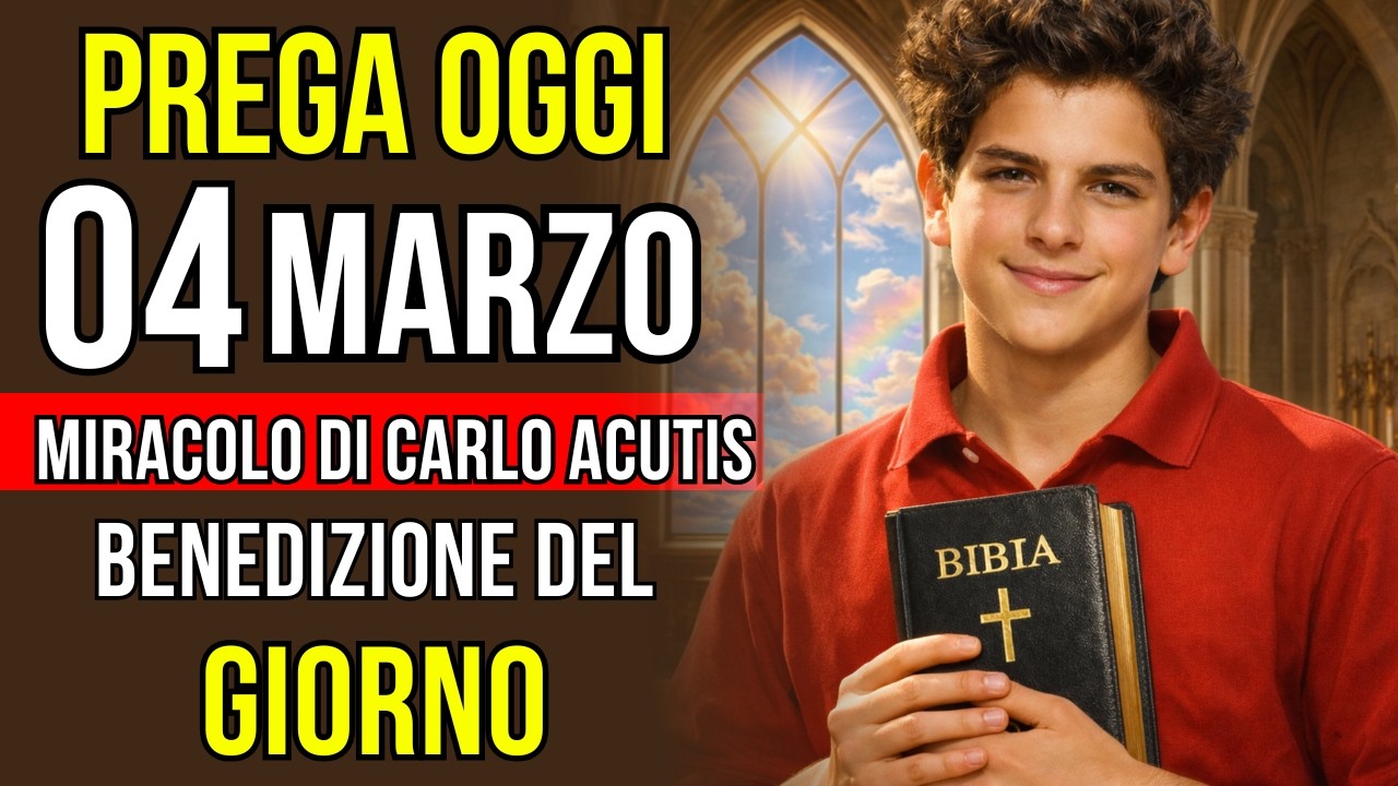 Solo tre minuti e Carlo Acutis sblocca il tuo MIRACOLO oggi!
