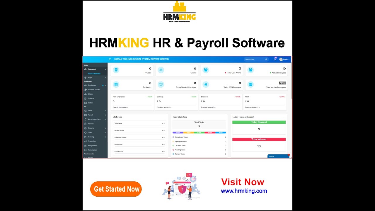 😱FREE HR SOFTWARE | FREE HR DEMO | HR Management Software | HRMKING ...