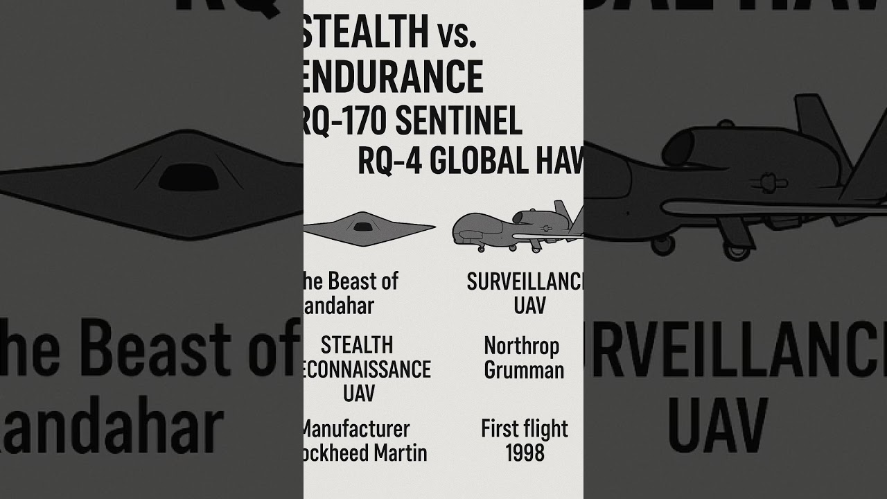 RQ-170 Sentinel vs. RQ-4 Global Hawk 