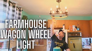 20 Farmhouse Wagon Wheel Chandelier