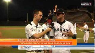 Videobomb! Baseball players crash press interviews