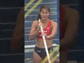 水膜に覆われた世界で【大坂谷明里】2025年国スポ女子棒高跳　3m80 #shorts