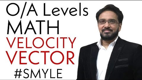 O levels Add Math Velocity Vector