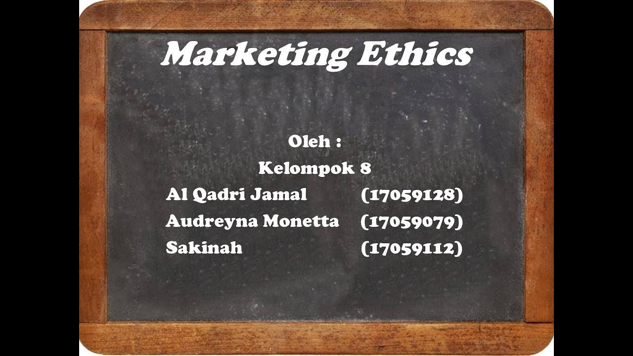 Marketing Ethics