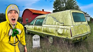 First Wash in 16 Years: ABANDONED MOLDY Cadillac Hearse! | Car Detailing Restoration