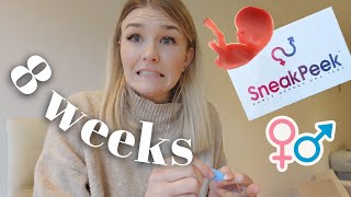 8 WEEKS PREGNANT WITH BABY #2: Sneak Peek Gender Early DNA Test Early Pregnancy Vlog