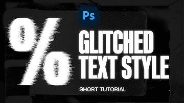 How to Apply Glitched Text Style in Photoshop (Short Tutorial)