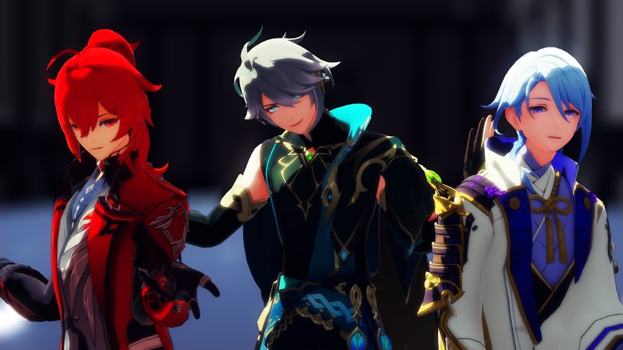 【MMD Genshin Impact】 Masked BitcH【Alhaitham, Ayato & Diluc】