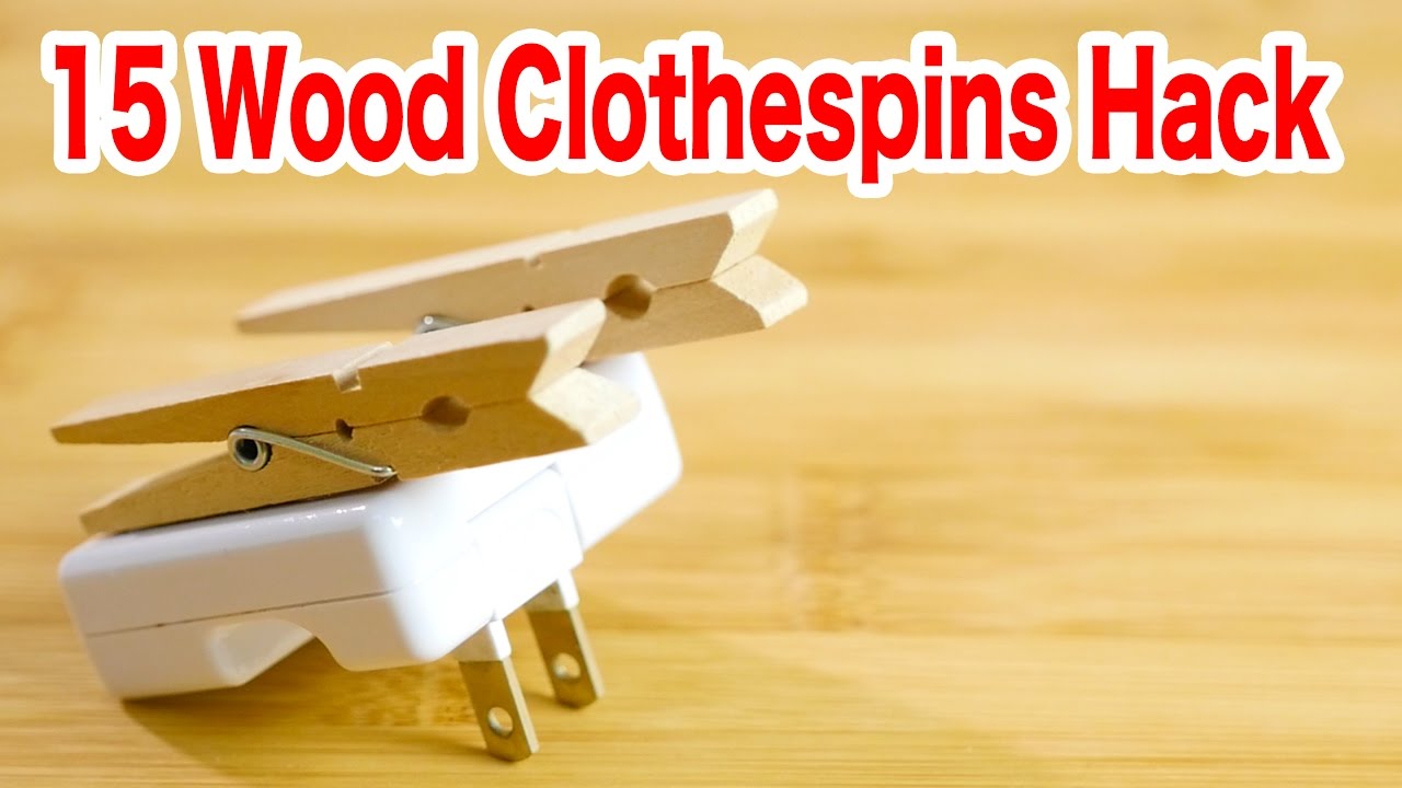 15 Things You Can Make From Wood Clothespins Diy Youtube
