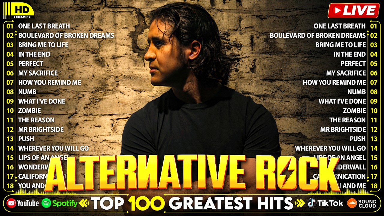 Creed, Linkin Park, Metallica, Nickelback, Green Day, Coldplay💕Alternative Rock Greatest Hits 2000's