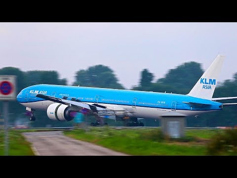 B777 AERODYNAMIC BRAKING, SMOOTHEST LANDING EVER by KLM