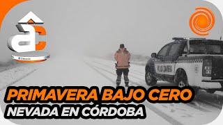 Córdoba: Nevó en las Altas Cumbres a pocos días de la primavera