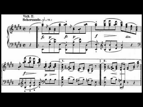 Chopin / Barbara Hesse-Bukowska, 1958: "Variations Pour Piano Sur Un Air Allemand" in E Major (1824)