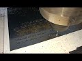 yellow stone cnc router with rotary