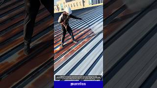 Perfect Roof Painting Process Using High Pressure Spray! 🎨