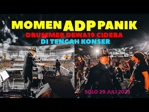 AHMAD DHANI PANIK!! DRUMMER CIDERA DI TENGAH KONSER-DEWA 19 ALL STARS SOLO