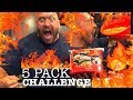 2X Flaming Hot Spicy Ramen Noodle Chicken 5 Pack Food Challenge Mukbang With Ryback