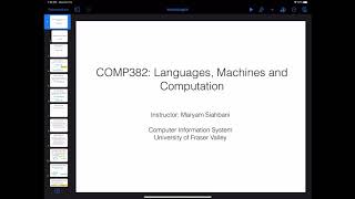 COMP382 - Theory of Automata - Minimizing Deterministic Finite State Automata