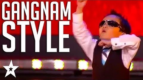 4 Year Old Kid Tristan Dances Gangnam Style on Belgium