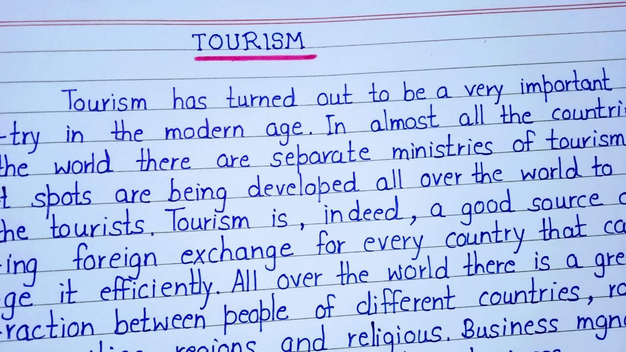 essay tourism in english